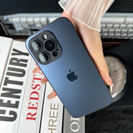 Capa Case Vidro Fosco Premium para iPhone