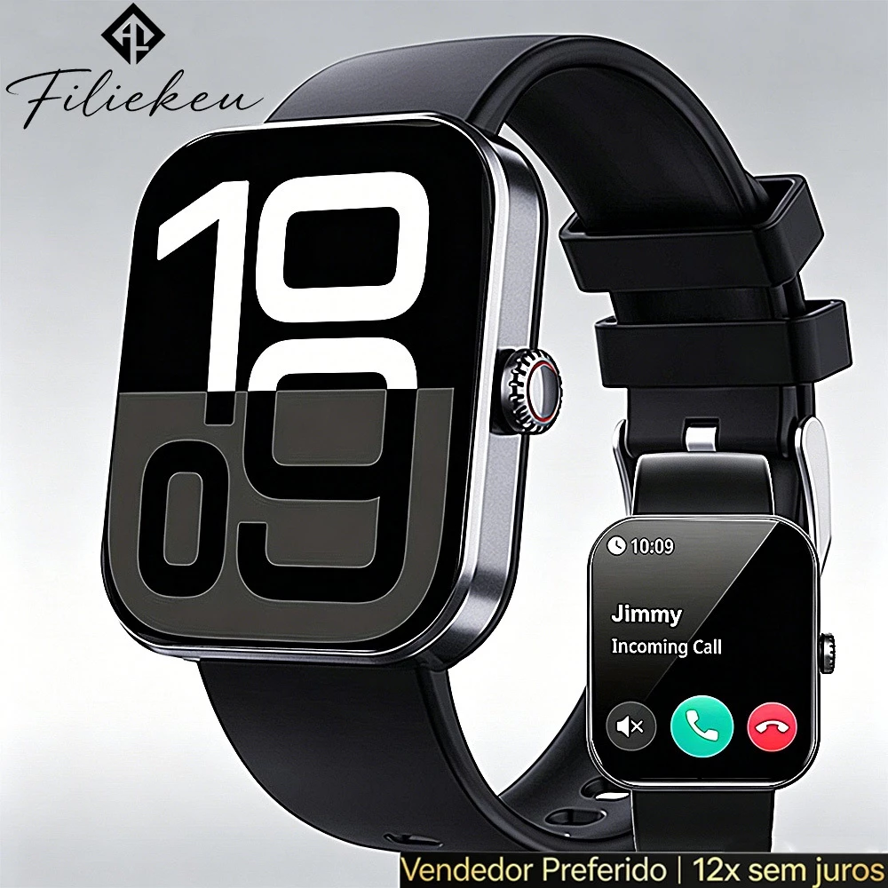 FILIEKEU Smartwatch Chamadas Bluetooth